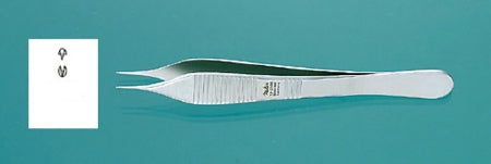 Miltex Suture Forceps Adson 4-3/4 Inch Surgical Grade Stainless Steel NonSterile NonLocking Thumb Handle Straight Serrated Tips w/1 X 2 Teeth - 17-2500
