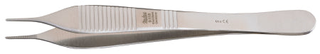 Integra Lifesciences - Suture Forceps Adson 4-3/4 Inch Length Surgical Grade Stainless Steel NonSterile NonLocking Thumb Handle Straight Serrated Tip - 17-2510