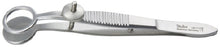 Miltex - Chalazion Forceps Hunt 3-3/4 Inch Length OR Grade German Stainless Steel NonSterile NonLocking Thumb Handle Straight Serrated Tip - 18-1178