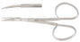 Miltex - Iris Scissors 4 Inch Length OR Grade German Stainless Steel NonSterile Ribbon Style Finger Ring Handle Curved Blade Sharp Tip / Sharp Tip - 18-1416