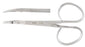 Miltex - Mini Iris Scissors 3-3/4 Inch Length OR Grade German Stainless Steel NonSterile Ribbon Style Finger Ring Handle Curved Blade Sharp Tip / Sharp Tip - 18-1418