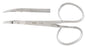 Miltex Miltex Mini Iris Scissors 3-3/4 Inch Length OR Grade Stainless Steel (German) NonSterile Ribbon Style Finger Ring Handle Curved Blade Sharp/Sharp - 18-1418