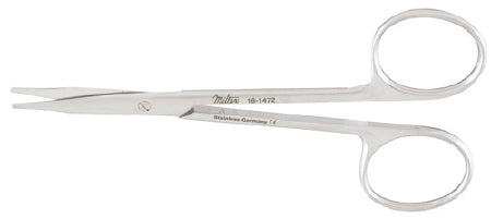 Miltex Miltex Tenotomy Scissors Stevens 4-1/2 Inch Length OR Grade Stainless Steel (German) NonSterile Finger Ring Handle Straight Blade Blunt/Blunt - 18-1472