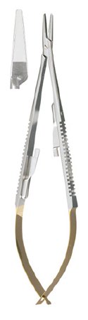 Integra Lifesciences - Needle Holder 5 1/2 Inch Length Smooth Jaws Spring Handle - 18-1828TC