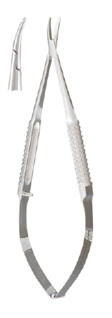 Miltex - Needle Holder 5 Inch Length Curved Jaw Hollow Round Handle - 18-1838