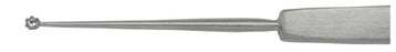 Miltex Miltex Chalazion Curette Skeele 5 Inch Length Single-ended Solid Flat Handle 2 mm Tip Round Cup Tip with Serrated Edge - 18-522