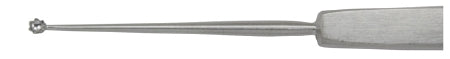 Miltex - Chalazion Curette Skeele 5 Inch Length Solid Flat Handle 2 mm Tip Round Cup Tip with Serrated Edge - 18-522