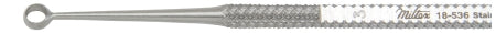 Miltex Miltex Chalazion Curette Heath 4 Inch Length Single-ended Solid Flat Handle Size 3, 3 mm Tip Sharp Tip / Blunt Edge Tip - 18-536