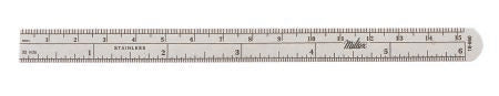Miltex Ruler Stainless Steel 1/2 X 6 Inch - 18-660
