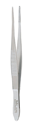 Miltex Miltex Utility Forceps Wills Hospital 4 Inch OR Grade Stainless Steel (German) NonSterile NonLocking Thumb Handle Straight Serrated Tip - 18-970