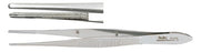 Miltex Miltex Dressing Forceps Bonaccolto 4 Inch OR Grade Stainless Steel (German) NonSterile NonLocking Thumb Handle Straight Serrated Tip - 18-971