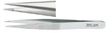 Miltex - Splinter Forceps Thorpe 4 Inch Length OR Grade German Stainless Steel NonSterile NonLocking Thumb Handle Straight Serrated Tip - 18-980