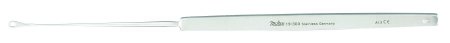 Miltex - Ear Curette Shapleigh 6 Inch Length Flat Handle Large Tip Serrated Loop Tip - 19-302