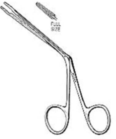 Miltex - Dressing Forceps Littauer 4-3/4 Inch Length OR Grade German Stainless Steel NonSterile NonLocking Finger Ring Handle Straight Serrated Tip - 19-414