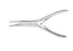 Miltex Bone Rongeur Ruskin Curved Double Action, Double Spring Pliers Handle 3 mm Bite, 6 Inch L - 19-849