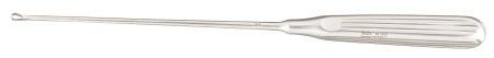 Miltex Miltex Uterine Curette Sims 11 Inch Length Single-ended Hollow Handle with Grooves Size 6 Tip Sharp Loop Tip - 30-1205-6