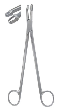 Miltex Miltex Uterine Biopsy Forceps Schubert 9-1/2 Inch OR Grade Stainless Steel (German) NonSterile NonLocking Finger Ring Handle Straight 5 X 9 mm Triangular Bite - 30-1430