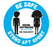 BeSafe Messaging Education Floor Decals - Blue & White, 12" x 12", 6 Per pack