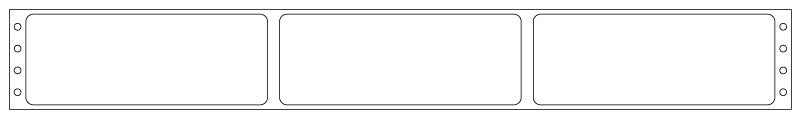 Medical Labels - Impact Labels, Three Wide EDP, 2-1/2" x 15/16"