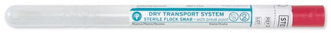 Regular Flock Tipped Applicator with Polystyrene Handle in Dry Transport Tube