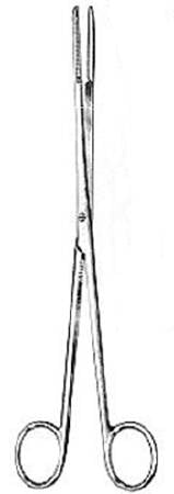 Miltex Miltex Uterine Dressing Forceps Maier 10 Inch OR Grade Stainless Steel (German) NonSterile NonLocking Finger Ring Handle Straight Serrated Tips - 30-840