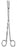 Miltex Miltex Uterine Dressing Forceps Maier 10 Inch OR Grade Stainless Steel (German) NonSterile NonLocking Finger Ring Handle Straight Serrated Tips - 30-840