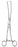 Miltex Miltex Tenaculum Forceps Duplay 11 Inch OR Grade Stainless Steel (German) NonSterile Ratchet Lock Finger Ring Handle Curved Pointed Tip - 30-975