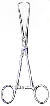 Miltex - Uterine Tenaculum Forceps Barrett 7-1/4 Inch Length OR Grade German Stainless Steel NonSterile Ratchet Lock Finger Ring Handle Straight Pointed Tip - 30-985
