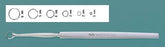 Miltex Miltex Dermal Curette Fox 5-1/2 Inch Length Single-ended Flat Handle 5 mm Tip Straight Fenestrated Round Tip - 33-3