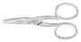 Miltex - Nail Scissors 3-1/2 Inch Length OR Grade German Stainless Steel NonSterile Finger Ring Handle Curved Blades Sharp Tip / Sharp Tip - 40-425