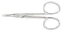 Miltex Miltex Cuticle Scissors 3-1/2 Inch Length OR Grade Chrome Plated Carbon Steel (German) NonSterile Finger Ring Handle Curved Blade Sharp/Sharp - 40-435