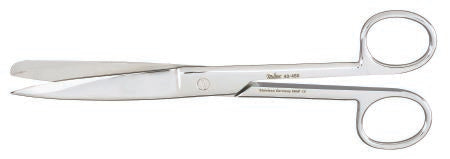 Miltex - Moleskin / Felt Scissors 7-1/2 Inch Length OR Grade German Stainless Steel NonSterile Finger Ring Handle Straight Blade Sharp Tip / Blunt Tip - 40-460