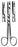 Miltex - Operating Scissors Deaver 5-1/2 Inch Length OR Grade German Stainless Steel NonSterile Finger Ring Handle Straight Blade Sharp Tip / Blunt Tip - 5-102