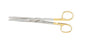 Miltex - Dissecting Scissors Mayo 6-3/4 Inch Length OR Grade German Stainless Steel / Tungsten Carbide NonSterile Finger Ring Handle Straight Beveled Blades Blunt Tip / Blunt Tip - 5-124TC