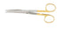 Miltex - Operating Scissors Mayo 5-1/2 Inch Length OR Grade German Stainless Steel / Tungsten Carbide NonSterile Finger Ring Handle Curved Rounded Blades Blunt Tip / Blunt Tip - 5-138TC