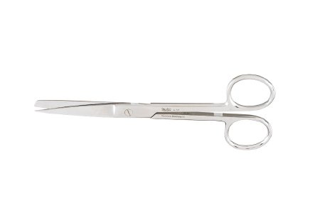 Miltex - Operating Scissors 6 Inch Length OR Grade German Stainless Steel NonSterile Finger Ring Handle Straight Blade Sharp Tip / Blunt Tip - 5-17