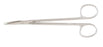 Miltex - Dissecting Scissors Reynolds 6 Inch Length OR Grade German Stainless Steel NonSterile Finger Ring Handle Curved Blade Sharp Tip / Sharp Tip - 5-172