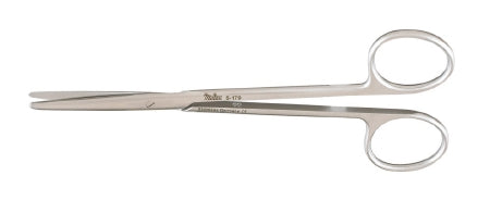 Miltex - Dissecting Scissors Metzenbaum-Lahey 5-1/2 Inch Length OR Grade German Stainless Steel NonSterile Finger Ring Handle Straight Blade Blunt Tip / Blunt Tip - 5-179