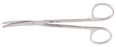 Miltex Miltex Dissecting Scissors Metzenbaum 5-1/2 Inch Length OR Grade Stainless Steel (German) NonSterile Finger Ring Handle Curved Blade Blunt/Blunt - 5-180
