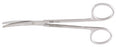 Miltex - Dissecting Scissors Metzenbaum 7 Inch Length OR Grade German Stainless Steel NonSterile Finger Ring Handle Curved Blade Blunt Tip / Blunt Tip - 5-182
