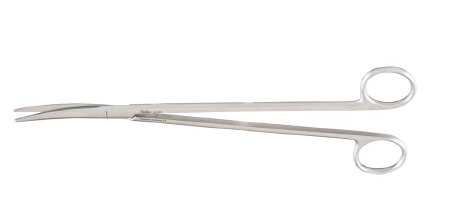 Miltex - Dissecting Scissors Metzenbaum 9 Inch Length OR Grade German Stainless Steel NonSterile Finger Ring Handle Curved Blade Blunt Tip / Blunt Tip - 5-189