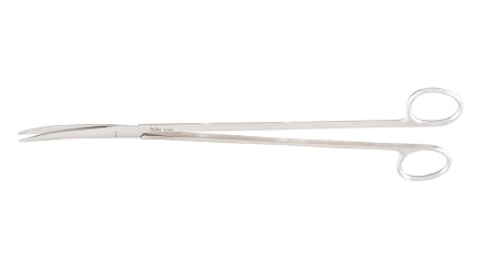Miltex Miltex Dissecting Scissors Metzenbaum 11 Inch Length OR Grade Stainless Steel (German) NonSterile Finger Ring Handle Curved Blade Blunt/Blunt - 5-193