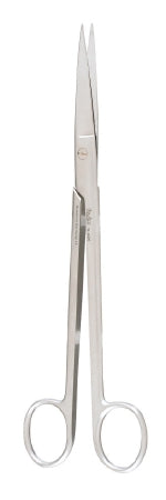 Miltex Miltex Dissecting Scissors Sims 8 Inch Length OR Grade Stainless Steel (German) NonSterile Finger Ring Handle Straight Blade Sharp/Sharp - 5-220