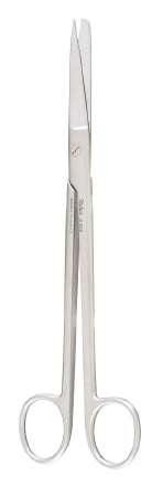 Miltex - Dissecting Scissors Sims 8 Inch Length OR Grade German Stainless Steel NonSterile Finger Ring Handle Straight Blade Sharp Tip / Blunt Tip - 5-222