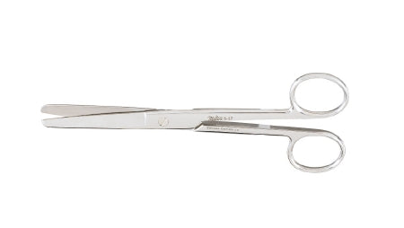 Miltex Miltex Operating Scissors 6 Inch Length OR Grade Stainless Steel (German) NonSterile Finger Ring Handle Straight Blade Blunt/Blunt - 43612
