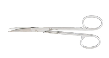 Miltex Miltex Plastic Surgery Scissors Wagner 4-3/4 Inch Length OR Grade Stainless Steel (German) NonSterile Finger Ring Handle Curved Blade Sharp/Sharp - 5-276