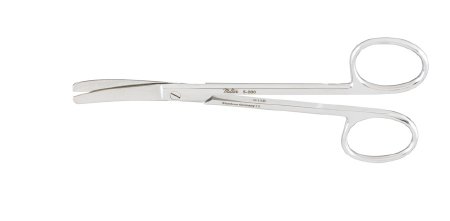 Miltex Miltex Plastic Surgery Scissors Wagner 4-3/4 Inch Length OR Grade Stainless Steel (German) NonSterile Finger Ring Handle Curved Blade Blunt/Blunt - 5-280