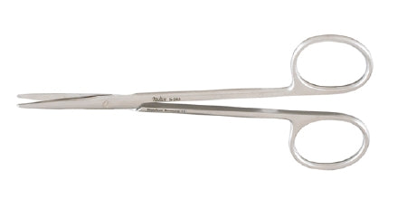 Miltex - Dissecting Scissors Metzenbaum 5 Inch Length OR Grade German Stainless Steel NonSterile Finger Ring Handle Straight Blade Blunt Tip / Blunt Tip - 5-283