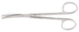 Miltex Miltex Dissecting Scissors Metzenbaum 5 Inch Length OR Grade Stainless Steel (German) NonSterile Finger Ring Handle Curved Blade Blunt/Blunt - 5-284