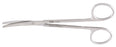 Miltex - Dissecting Scissors Metzenbaum 5 Inch Length OR Grade German Stainless Steel NonSterile Finger Ring Handle Curved Blade Blunt Tip / Blunt Tip - 5-284